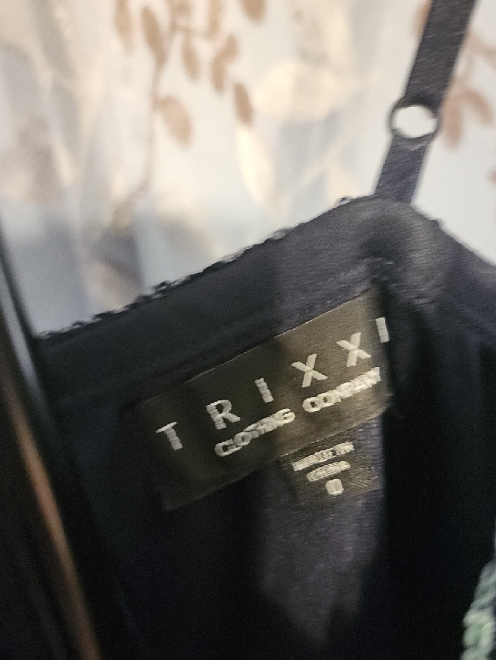 Trixxi Black Dress with Silver Sequin Stripes - Picture 2 of 4
